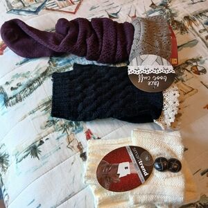 🧭2 pr boot socks/cuff/cover NWT
